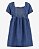 VESTIDO INFANTIL MENINA OSHKOSH JEANS AZUL FRANZIDO - Imagem 3