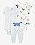 CONJUNTO 3 PEÇAS BEBÊ MENINO CARTER?S BODY + CALÇA DINOSSAUROS - Imagem 1