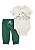 CONJUNTO 2 PEÇAS BEBÊ MENINO CARTER?S BODY DINO + CALÇA VERDE - Imagem 1