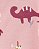 MACACÃO INFANTIL DE DINOSSAURO ROSA 1 PEÇA ALGODÃO AJUSTE CONFORTÁVEL - Imagem 2
