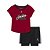 CONJUNTO INFANTIL NIKE AIR JORDAN MENINA ? CAMISETA VERMELHA E SHORTS - Imagem 2