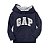 ROUPA INFANTIL GAP BLUSA MOLETOM AZUL MARINHO GORRO LOGO CINZA - Imagem 1
