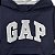 ROUPA INFANTIL GAP BLUSA MOLETOM AZUL MARINHO GORRO LOGO CINZA - Imagem 2