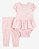 CONJUNTO INFANTIL MENINA CARTER?S BODY E VESTIDO ROSA ARCO-ÍRIS - Imagem 1