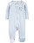 .MACACÃO INFANTIL MENINA CARTERS ALGODÃO CANELADO AZUL FLOR BOLSO - Imagem 1