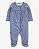 MACACÃO INFANTIL MENINA CARTERS ALGODÃO AZUL FLORES - Imagem 1