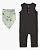 ROUPA INFANTIL MENINO CARTERS MACACÃO ALGODÃO REGATA CHUMBO COM BANDANA - Imagem 1