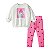 CONJUNTO INFANTIL MENINA LITTLE ? MOLETOM CINZA COM SEREIA 2 PEÇAS - Imagem 1
