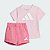 CONJUNTO INFANTIL MENINA ADIDAS CAMISETA E SHORTS PINK - Imagem 1