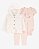 CONJUNTO INFANTIL MENINA CARTERS 3 PEÇAS CARDIGAN FLORES BODY CALÇA - Imagem 1