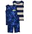 PIJAMA CARTERS 3 PEÇAS AZUL REGATA SNOOZE LEVE E DIVERTIDO - Imagem 1
