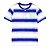 CAMISETA CARTERS AZUL LISTRADA COM COQUEIRO MENINO VERÃO - Imagem 1