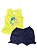 CONJUNTO INFANTIL MENINA REGATA GOLFINHO AMARELA 2 PEÇAS - Imagem 1
