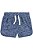 SHORTS INFANTIL MENINA CARTERS AZUL ESTAMPA GEOMÉTRICA ALGODÃO - Imagem 1