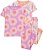 PIJAMA INFANTIL MENINA CARTERS 4 PEÇAS ALGODÃO FLORES MARGARIDAS - Imagem 1