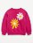 MOLETOM INFANTIL OLD NAVY MENINA PINK COM ESTAMPA DE FLORES - Imagem 1