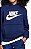 ROUPA INFANTIL MENINO NIKE MOLETOM AZUL LOGO BRANCA - Imagem 1