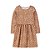 VESTIDO INFANTIL MENINA CARTERS MARROM ALGODÃO BORBOLETAS - Imagem 1