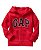MOLETOM INFANTIL GAP VERMELHO COM ZÍPER FORRADO FLEECE - Imagem 1