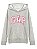 BLUSA INFANTIL MENINA GAP MOLETOM CINZA LOGO ROSA ORIGINALNZA LOGO ROSA PADRAO - Imagem 1