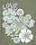 CAMISETA MANGA LONGA OSHKOSH MENINA VERDE LOVE COM FLORES - Imagem 2