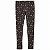 CALÇA LEGGING INFANTIL MENINA OSHKOSH MARROM FLORES - Imagem 1