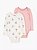 KIT 2 BODYS MENINA CARTERS ROSA E FLOR PURELY SOFT - Imagem 1