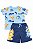 CONJ 2 PÇS BLUEY CAMISETA E BERMUDA AZUL MARINHO - Imagem 1