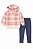 CONJUNTO MENINA TOMMY HILFIGER SHERPA XADREZ ROSA - Imagem 1