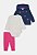 CONJUNTO MENINA CARTERS 3 PÇS JAQUETA FLEECE MORANGUINHO - Imagem 3
