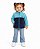 JAQUETA INFANTIL COLUMBIA VERDE E AZUL MARINHO FLEECE - Imagem 2