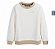 BLUSA MOLETOM LEVIS OFF WHITE COM BEGE - Imagem 1