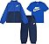CONJ 3 PÇS MENINO NIKE JAQUETA AZUL C CAMISETA E CALÇA DRY FIT - Imagem 1