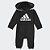 MACACAO ADIDAS PRETO GORRO LISTRAS BRANCAS - Imagem 1