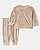 PIJAMA INFANTIL CARTERS 2 PÇS BEGE URSO VELUDO - Imagem 1