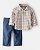 CONJ 2 PÇS MENINO CARTERS CAMISA XADREZ E CALÇA AZUL SARJA - Imagem 1
