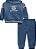 CONJ 2 PÇS MENINO TOMMY HILFIGER AZUL FORRADO FLEECE - Imagem 1
