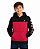 BLUSA MOLETOM MENINO NAUTICA VERMELHA E PRETO COM CAPUZ - Imagem 1