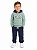 CONJ 2 PÇS MENINO GAP MOLETOM VERDE CALÇA AZUL MARINHO FORRADO FLEECE - Imagem 1