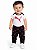 CONJ 3 PÇS MENINO PUMA BODY BRANCO COM CALÇA E TOUCA - Imagem 1