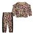 CONJ 2 PÇS MENINA ADIDAS MOLETOM E CALÇA LEOPARDO PINK - Imagem 1