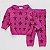 CONJ 2 PÇS MENINA GRAYSON LITTLE BLUSA E CALÇA PINK ESTRELAS - Imagem 1