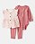 CONJ 3 PÇS MENINA CARTERS COLETE ROSA FLORAL - Imagem 1