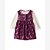 VESTIDO CARTERS BORDÔ VELUDO COM BODY BEGE - Imagem 1