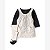 VESTIDO CARTERS BEGE POÁ COM CAMISETA E MEIA CALÇA - Imagem 1