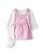VESTIDO CARTERS ROSA VELUDO CAMISETA CORAÇÃO E MEIA CALÇA - Imagem 1
