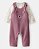 JARDINEIRA MENINA CARTERS SHERPA ROXO URSO COM CAMISETA MANGA LONGA - Imagem 1