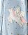 MACACAO MENINA CARTERS AZUL UNICORNIO ALGODÃO - Imagem 2