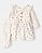 CONJ 3 PÇS MENINA CARTERS JARDINEIRA OFF WHITE FLOR VELUDO - Imagem 1