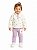 CONJ 2 PÇS MENINA NICOLE MILLER BLUSA SHERPA BEGE CALÇA LILÁS - Imagem 1
